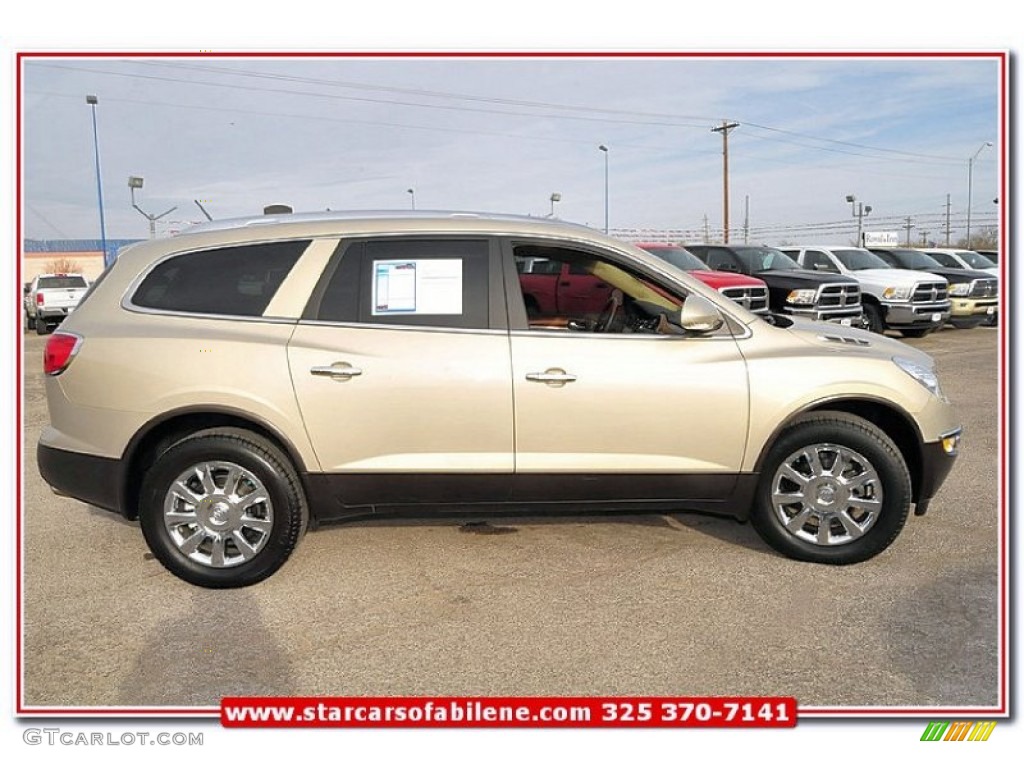 2011 Enclave CXL - Gold Mist Metallic / Cashmere/Cocoa photo #7