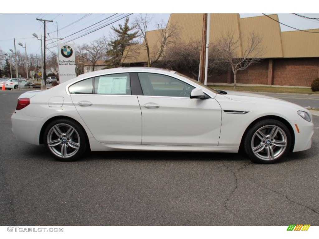 2013 6 Series 650i xDrive Gran Coupe - Alpine White / Black photo #4