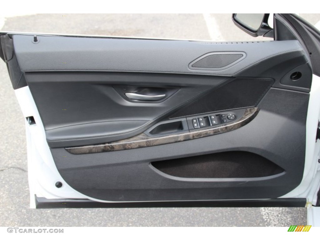 2013 BMW 6 Series 650i xDrive Gran Coupe Black Door Panel Photo #78754177