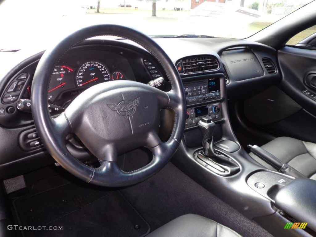 2003 Chevrolet Corvette Coupe Black Dashboard Photo #78754286