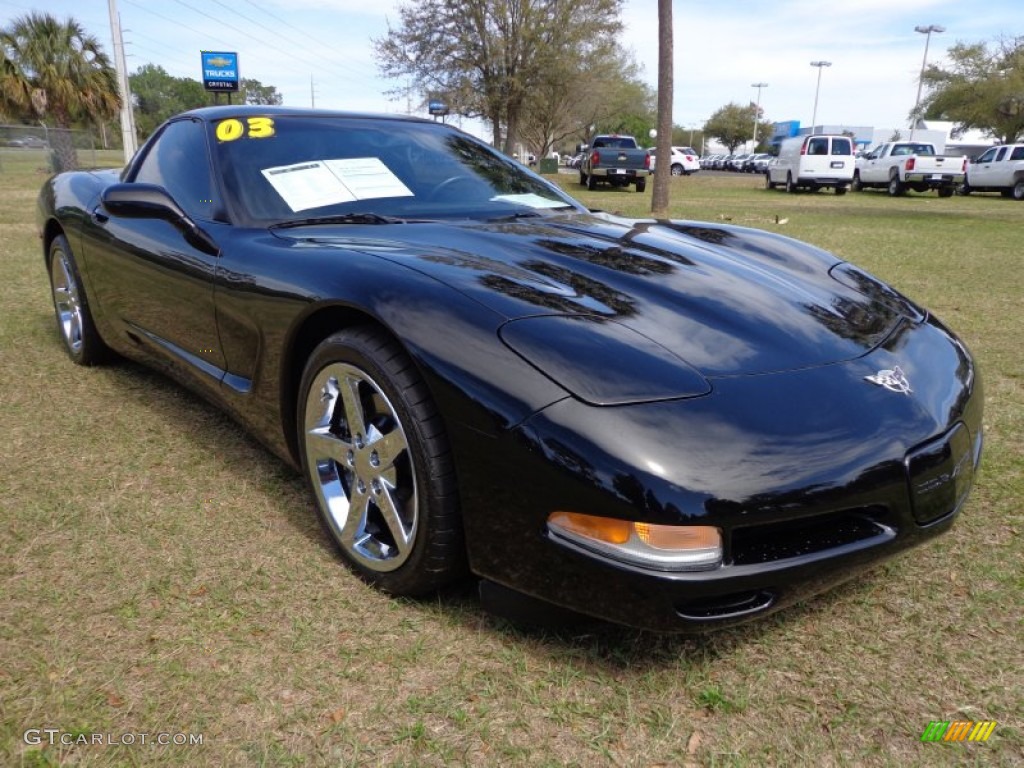 Black 2003 Chevrolet Corvette Coupe Exterior Photo #78754331