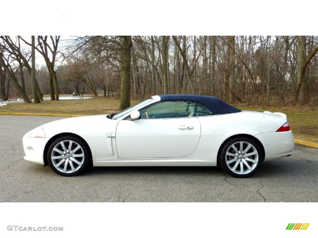 White Onyx 2007 Jaguar XK XK8 Convertible Exterior Photo #78754494