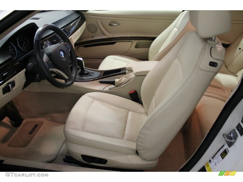 2010 3 Series 328i xDrive Coupe - Alpine White / Cream Beige photo #9