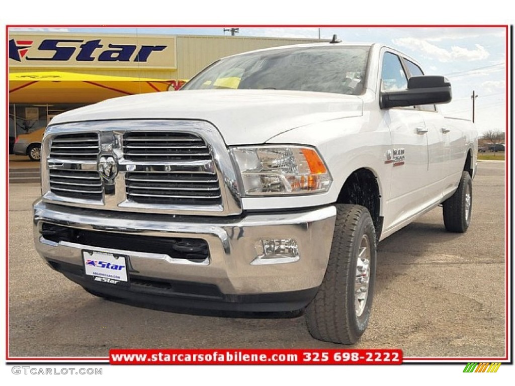 2013 2500 Lone Star Crew Cab 4x4 - Bright White / Canyon Brown/Light Frost Beige photo #1