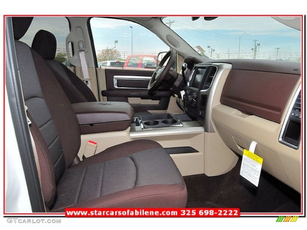 2013 2500 Lone Star Crew Cab 4x4 - Bright White / Canyon Brown/Light Frost Beige photo #24