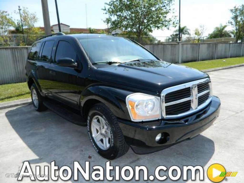 2005 Durango SLT - Black / Medium Slate Gray photo #1