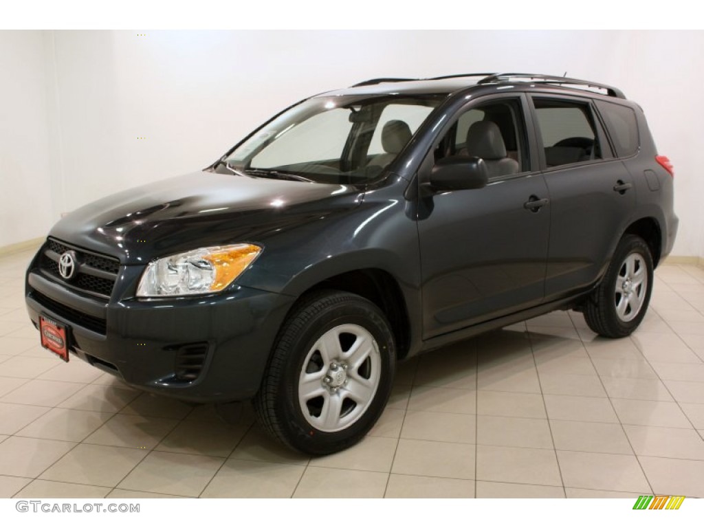 2010 RAV4 I4 4WD - Black Forest Pearl / Ash Gray photo #3