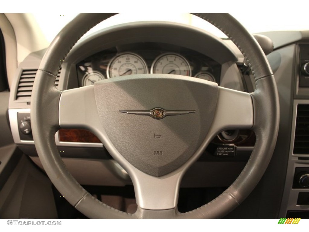 2010 Chrysler Town & Country Touring Medium Pebble Beige/Cream Steering Wheel Photo #78758033