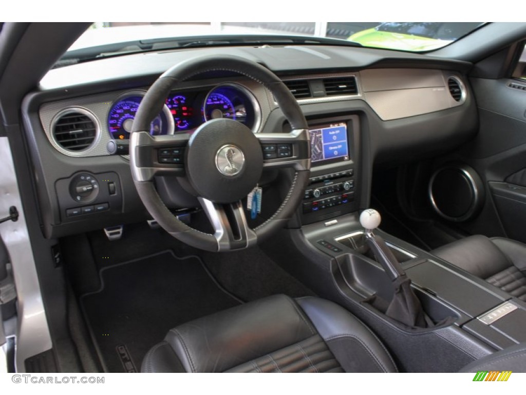 Charcoal Black/Black Interior 2012 Ford Mustang Shelby GT500 SVT Performance Package Coupe Photo #78758255