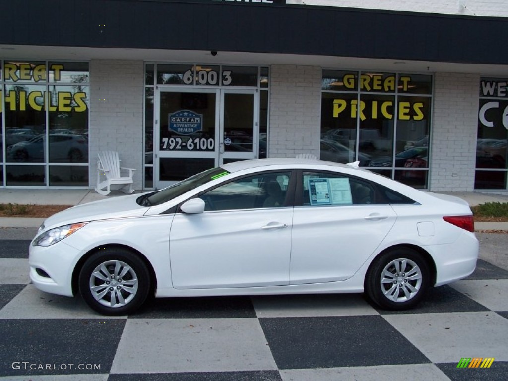 2011 Sonata GLS - Pearl White / Camel photo #1