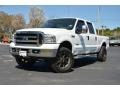 2007 Oxford White Clearcoat Ford F250 Super Duty Lariat Crew Cab 4x4  photo #1