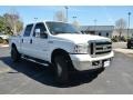 2007 Oxford White Clearcoat Ford F250 Super Duty Lariat Crew Cab 4x4  photo #3