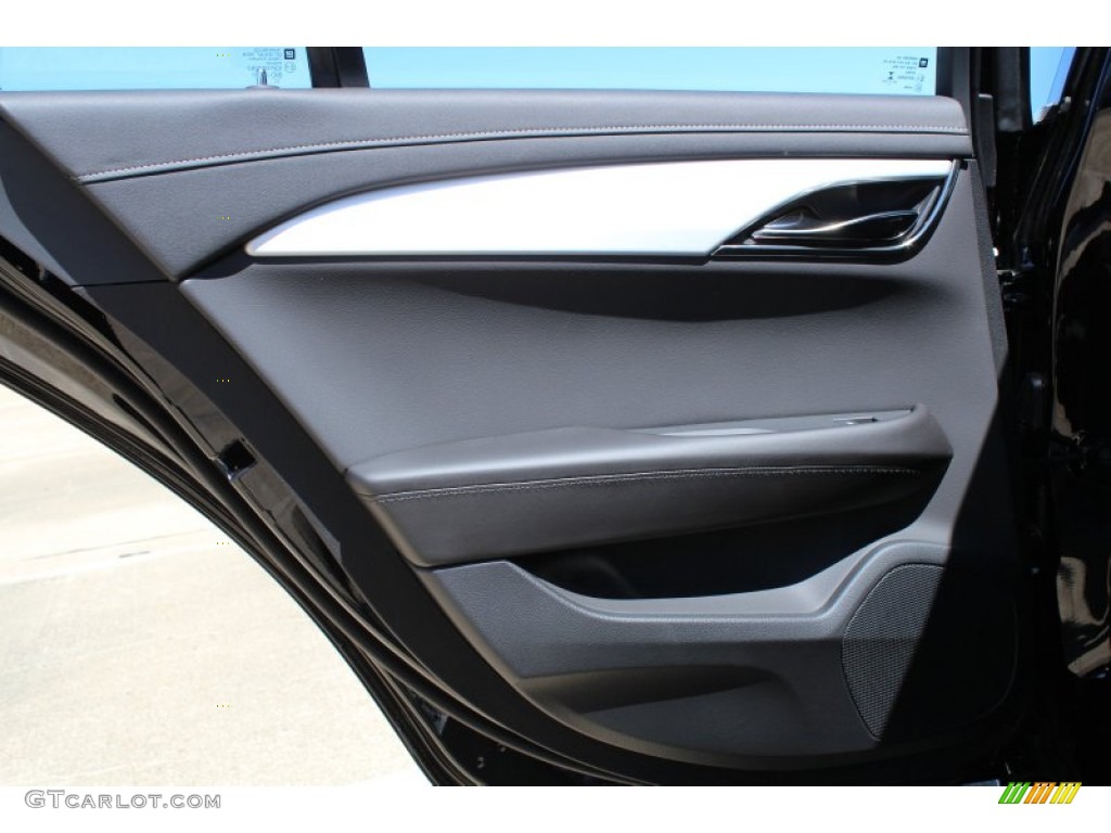 2013 Cadillac ATS 2.0L Turbo Luxury Jet Black/Jet Black Accents Door Panel Photo #78759880