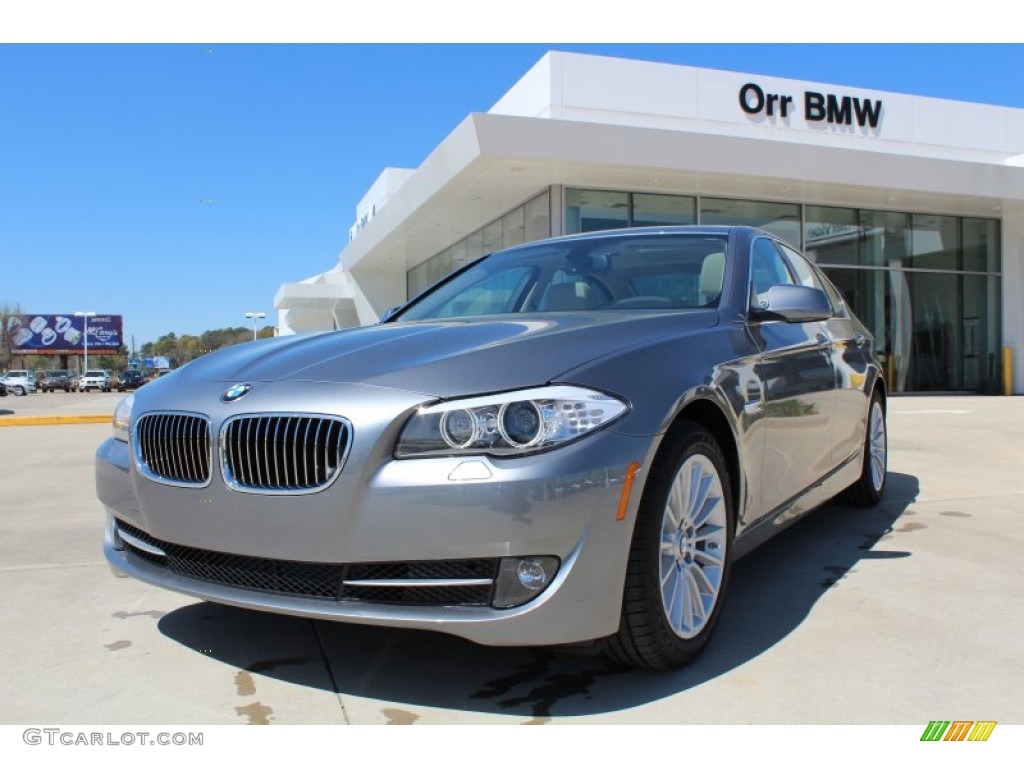 2013 5 Series 535i Sedan - Space Gray Metallic / Oyster/Black photo #1