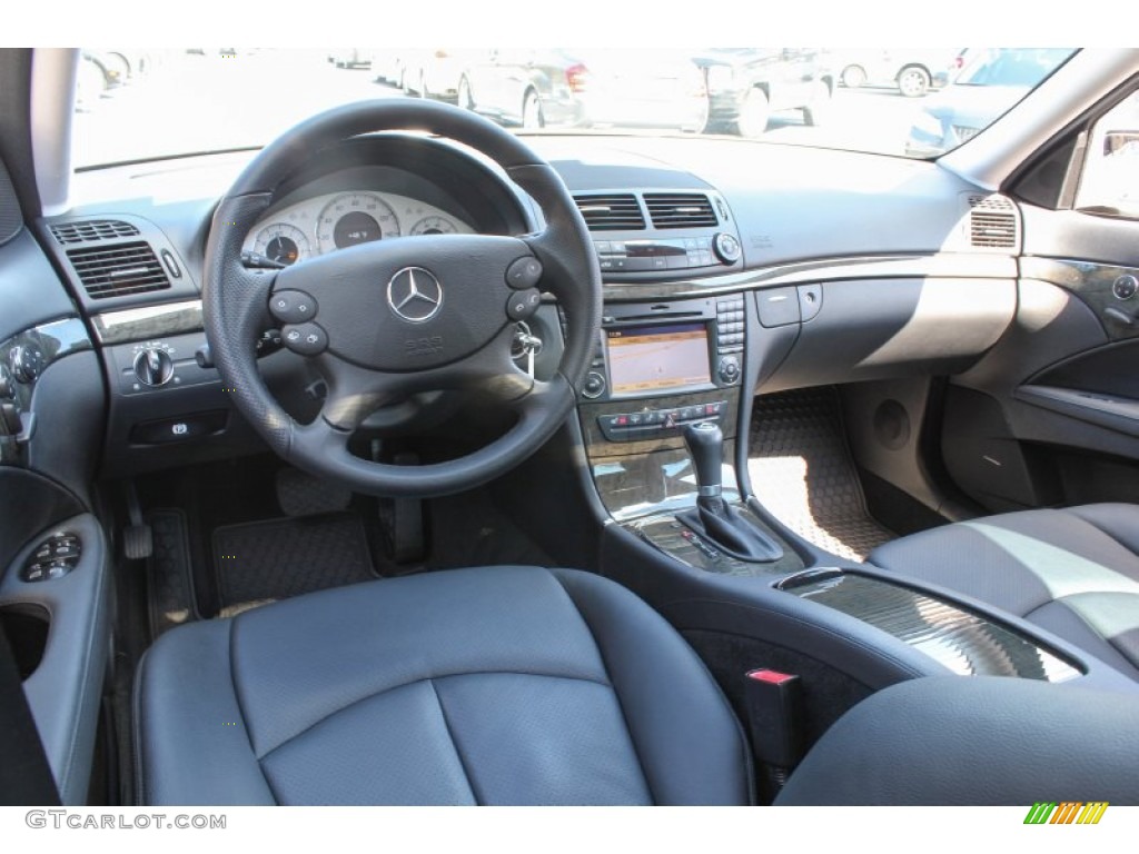 Black Interior 2009 Mercedes-Benz E 350 4Matic Sedan Photo #78760466