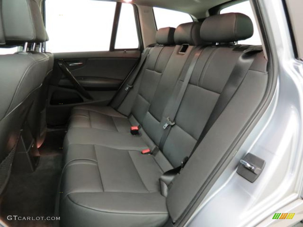 Black Interior 2008 BMW X3 3.0si Photo #78760757