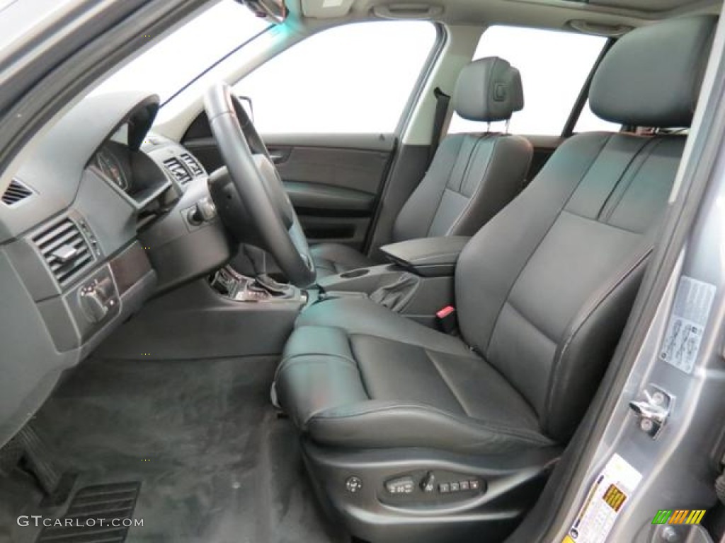 Black Interior 2008 BMW X3 3.0si Photo #78760772