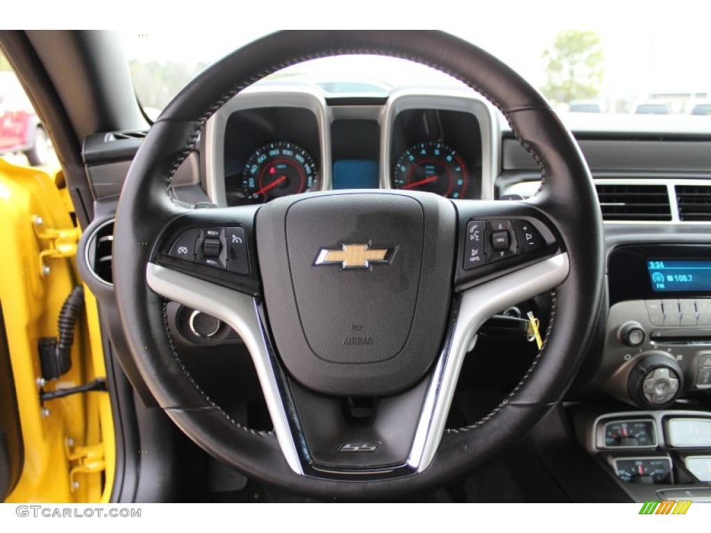 2012 Chevrolet Camaro SS/RS Coupe Black Steering Wheel Photo #78760823