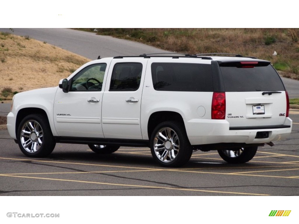 2013 Yukon XL SLT - Summit White / Light Tan photo #3