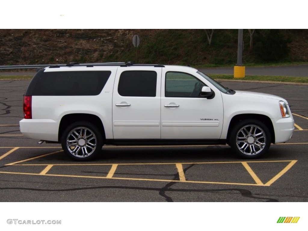 2013 Yukon XL SLT - Summit White / Light Tan photo #6