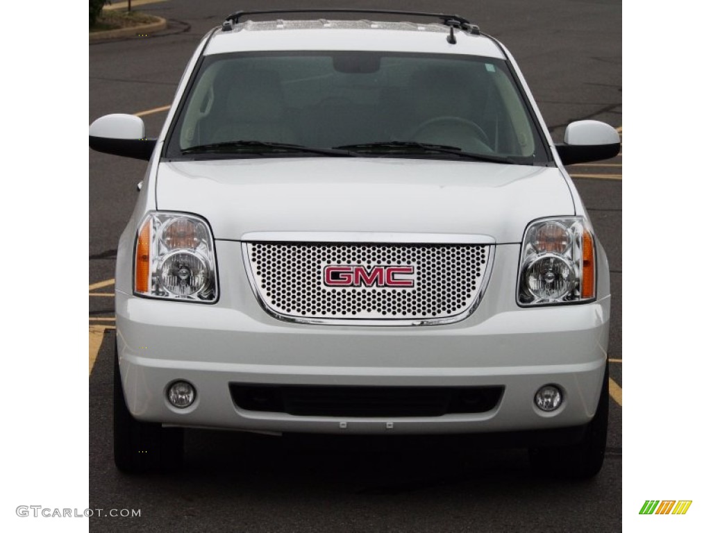 2013 Yukon XL SLT - Summit White / Light Tan photo #8