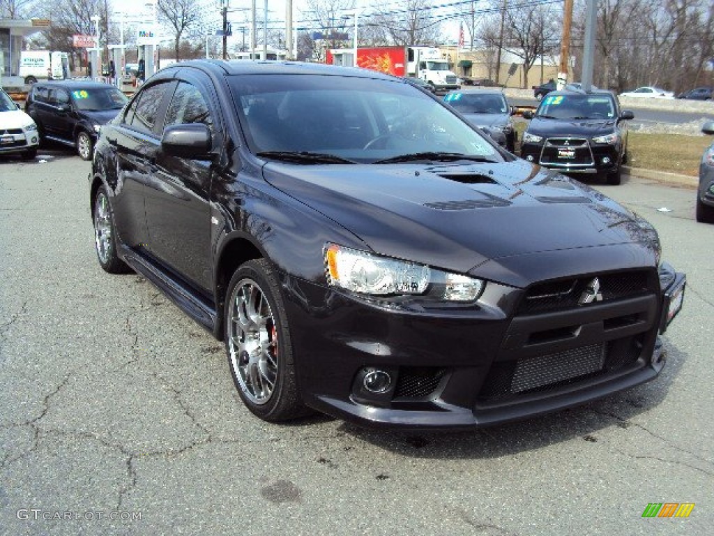Phantom Black 2012 Mitsubishi Lancer Evolution MR Exterior Photo #78763175