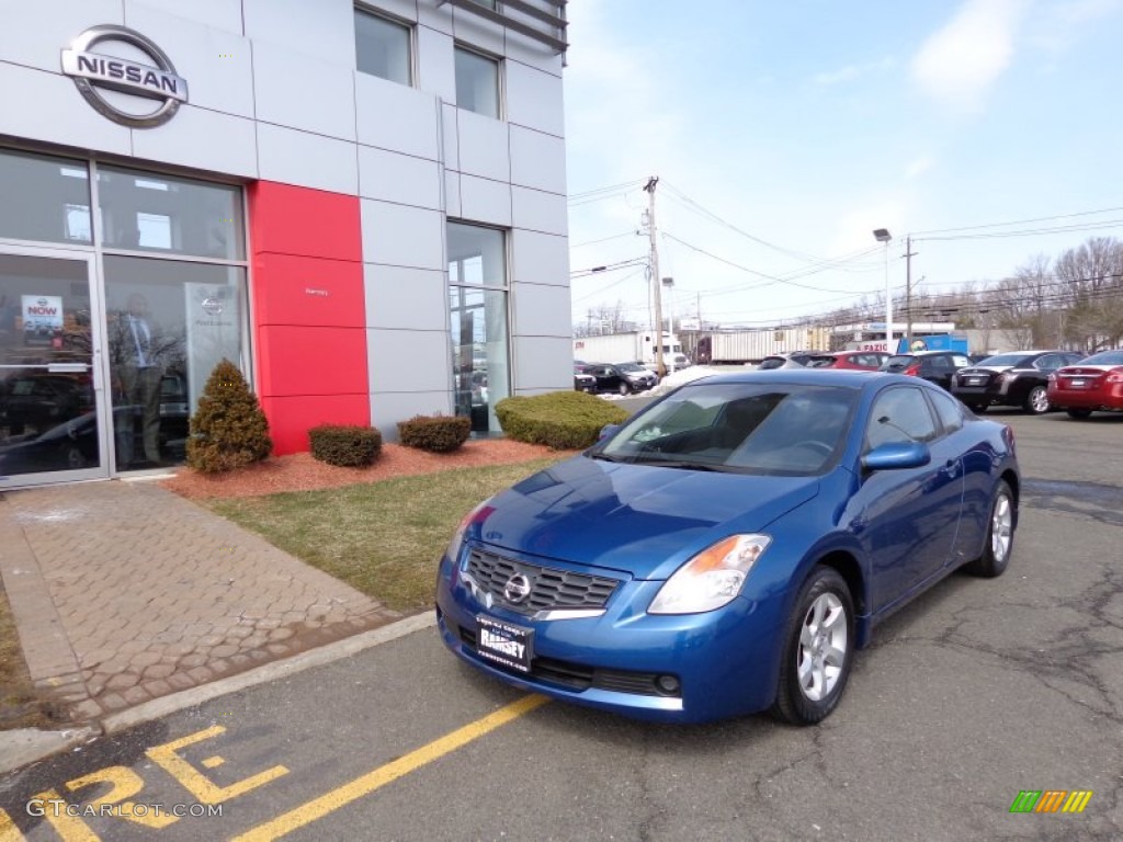 2008 Altima 2.5 S Coupe - Azure Blue Metallic / Charcoal photo #1