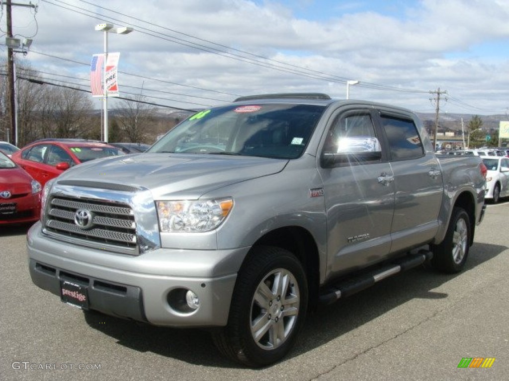 2008 Tundra Limited CrewMax 4x4 - Silver Sky Metallic / Graphite Gray photo #3