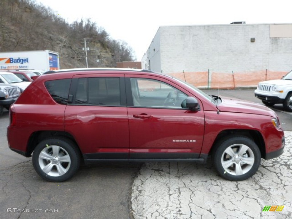 Deep Cherry Red Crystal Pearl 2014 Jeep Compass Sport 4x4 Exterior Photo #78766803