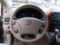 2006 Toyota Sienna Taupe Interior Steering Wheel Photo