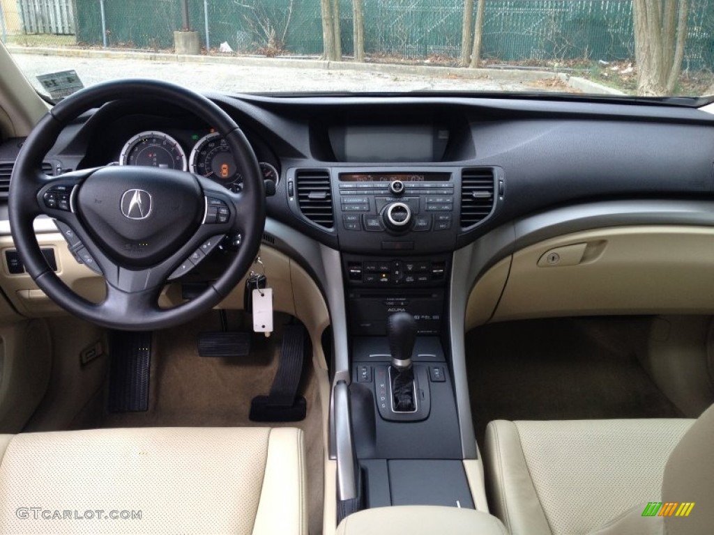 2010 Acura TSX V6 Sedan Parchment Dashboard Photo #78767395