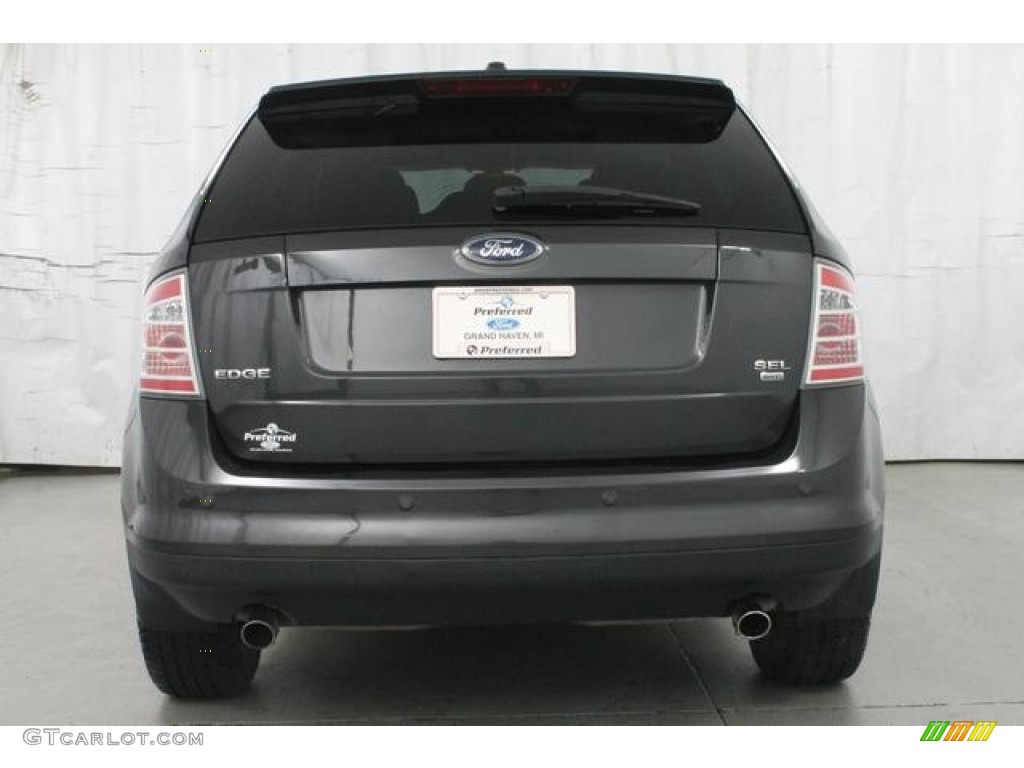 2007 Edge SEL Plus AWD - Carbon Metallic / Medium Light Stone photo #8