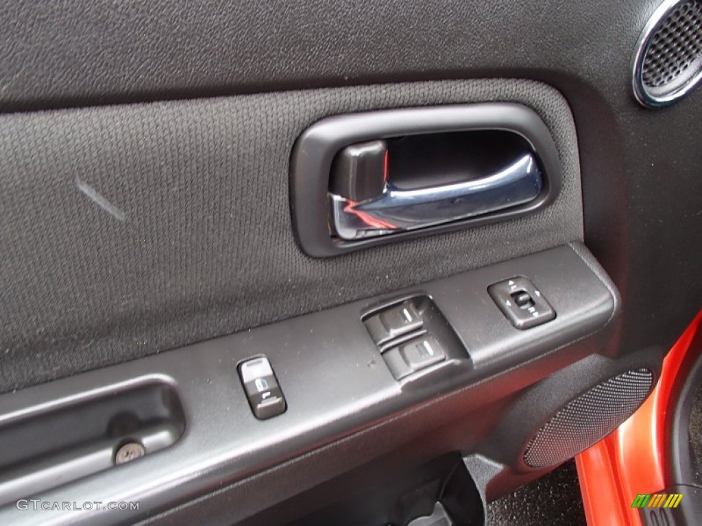 2009 Canyon SLE Regular Cab 4x4 - Red Orange Metallic / Ebony photo #13