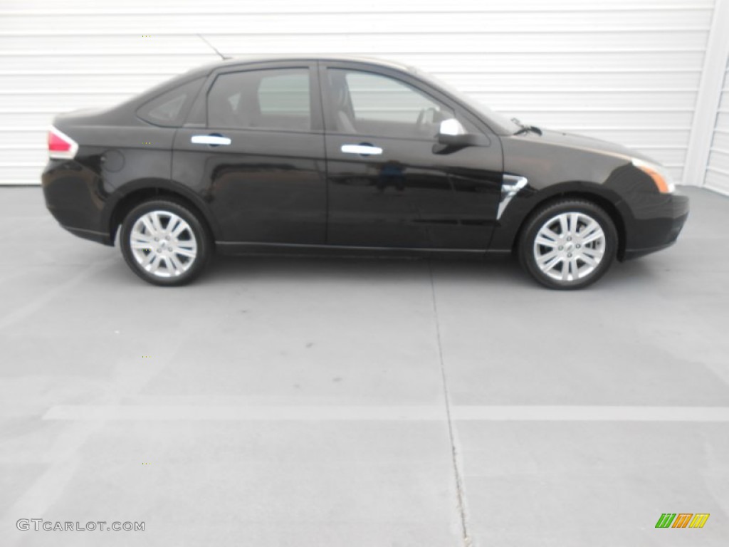 Ebony Black 2009 Ford Focus SEL Sedan Exterior Photo #78769892