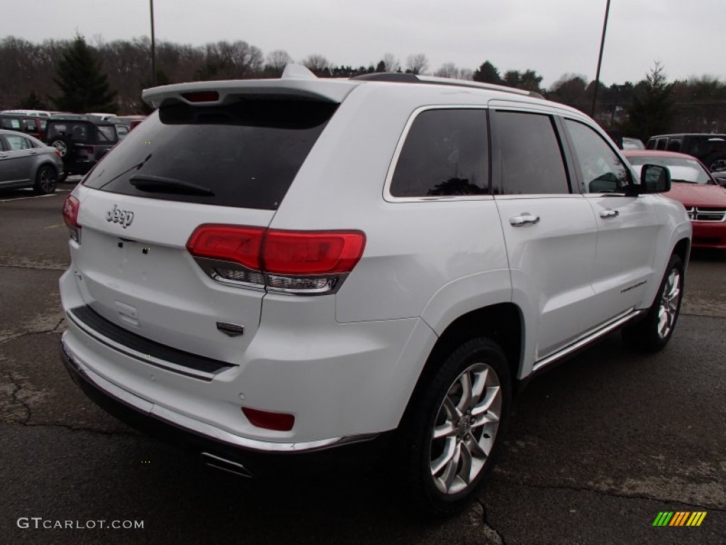 2014 Grand Cherokee Summit 4x4 - Bright White / Summit Grand Canyon Jeep Brown Natura Leather photo #6