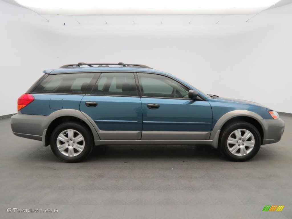 2005 Outback 2.5i Wagon - Atlantic Blue Pearl / Off Black photo #4