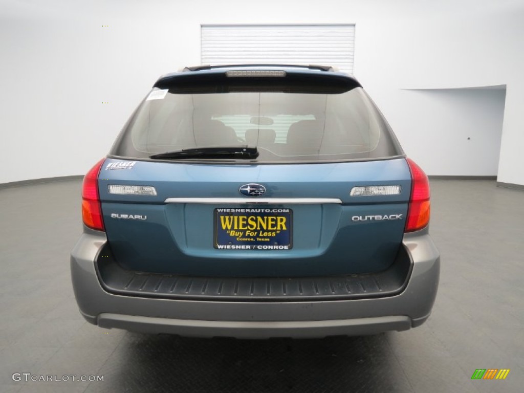 2005 Outback 2.5i Wagon - Atlantic Blue Pearl / Off Black photo #6