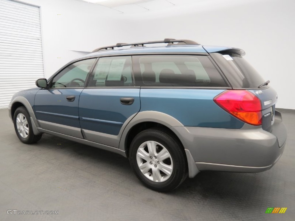 2005 Outback 2.5i Wagon - Atlantic Blue Pearl / Off Black photo #7