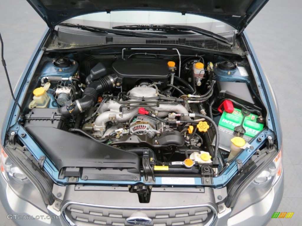 2005 Outback 2.5i Wagon - Atlantic Blue Pearl / Off Black photo #10