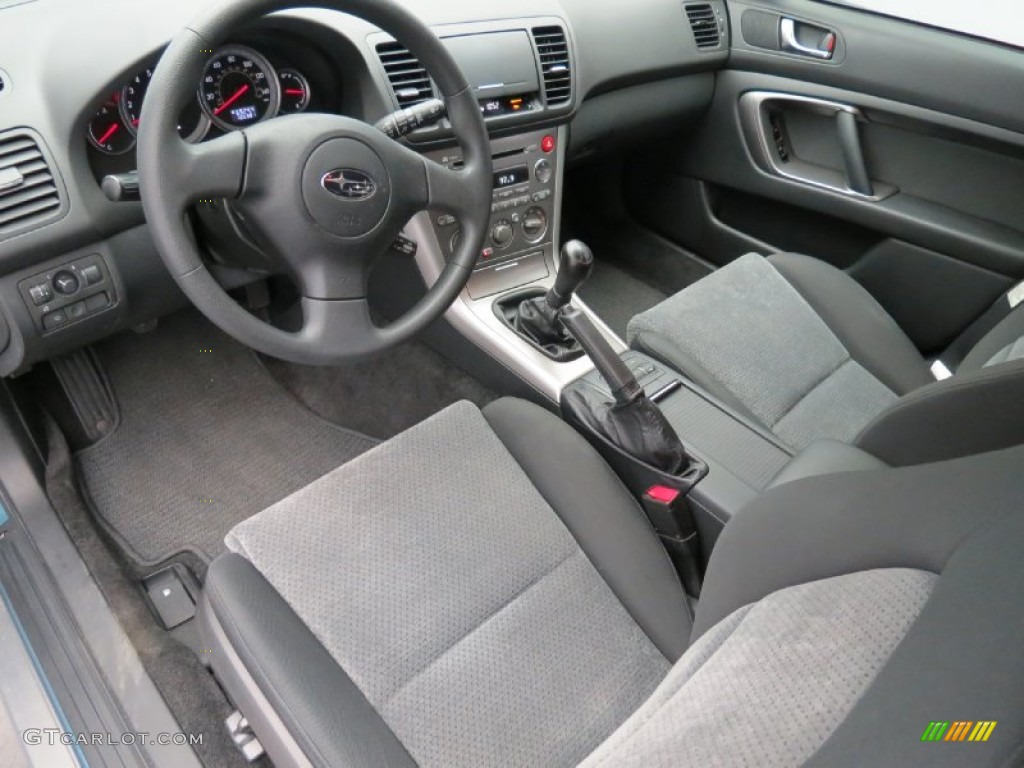 2005 Outback 2.5i Wagon - Atlantic Blue Pearl / Off Black photo #12