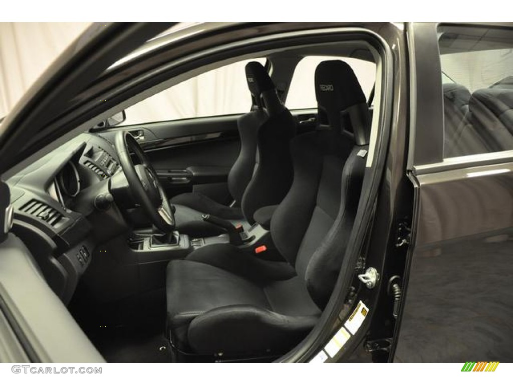 Black Recaro Interior 2012 Mitsubishi Lancer Evolution GSR Photo #78771632