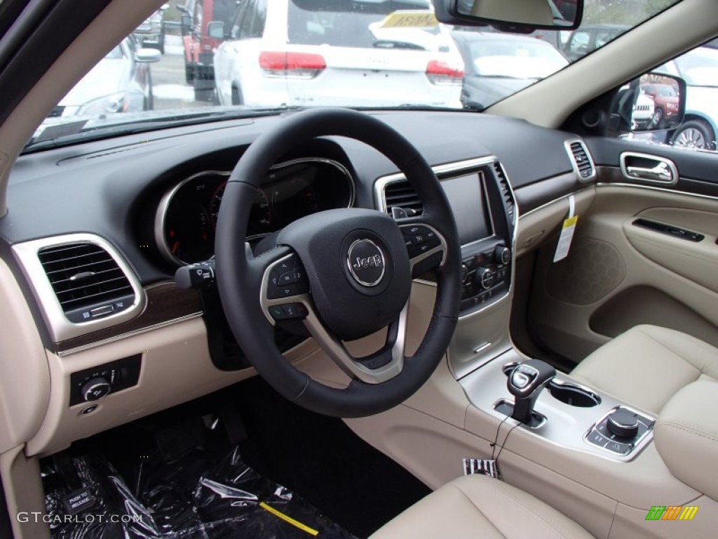 New Zealand Black/Light Frost Interior 2014 Jeep Grand Cherokee Limited 4x4 Photo #78771979