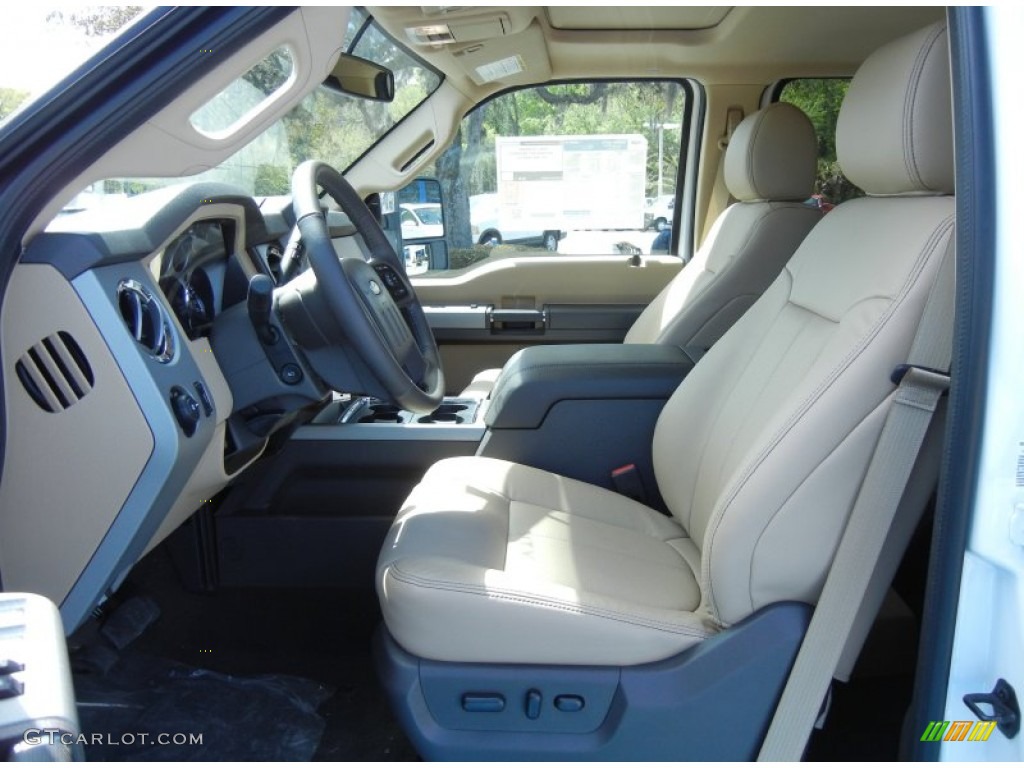 Adobe Interior 2013 Ford F450 Super Duty Lariat Crew Cab 4x4 Photo #78772676