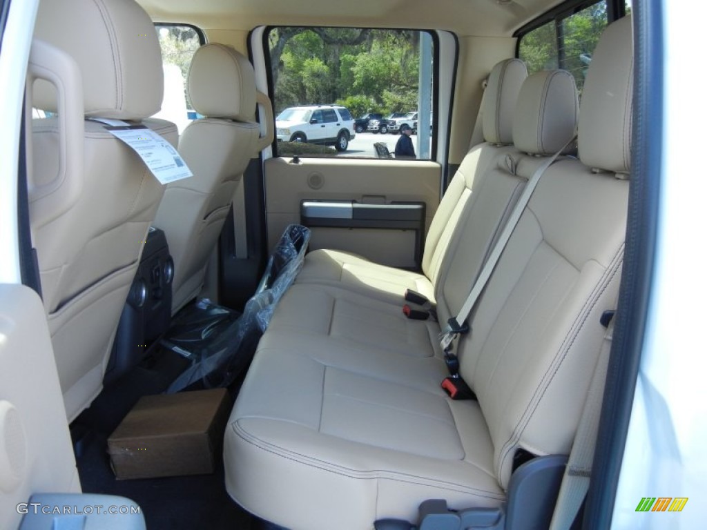 2013 Ford F450 Super Duty Lariat Crew Cab 4x4 Rear Seat Photo #78772694