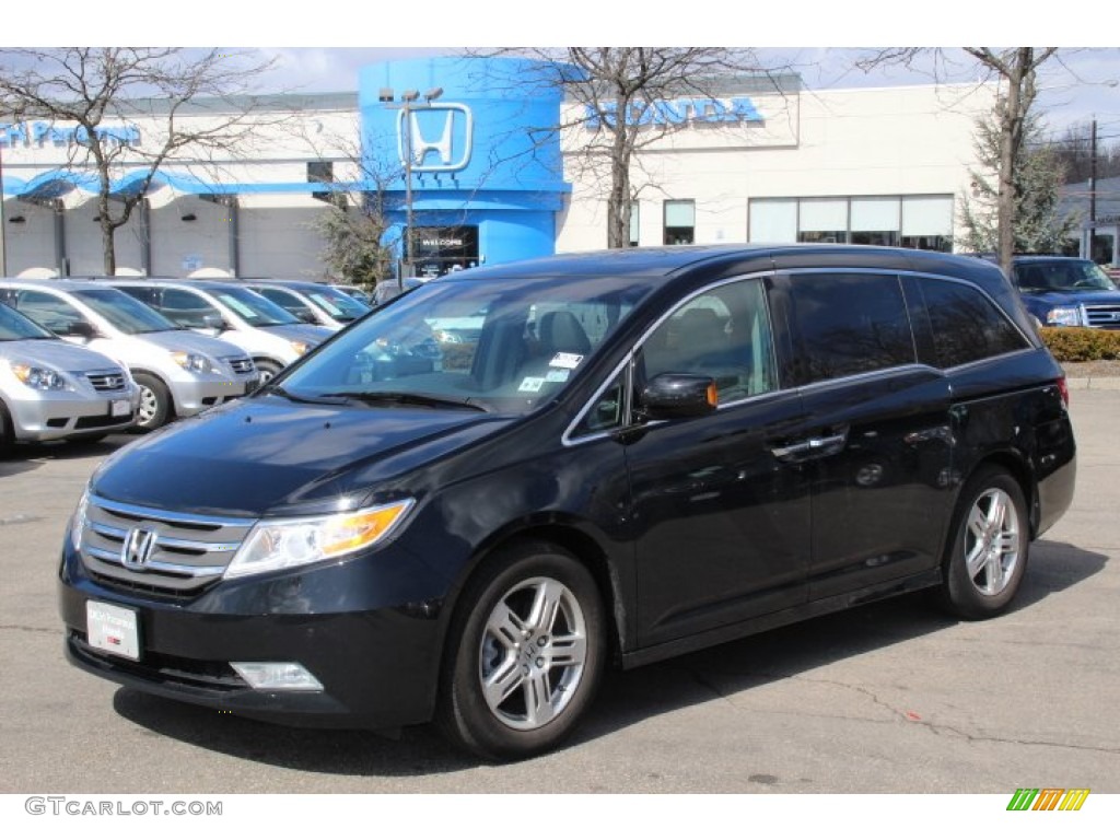 2011 Odyssey Touring - Crystal Black Pearl / Gray photo #1
