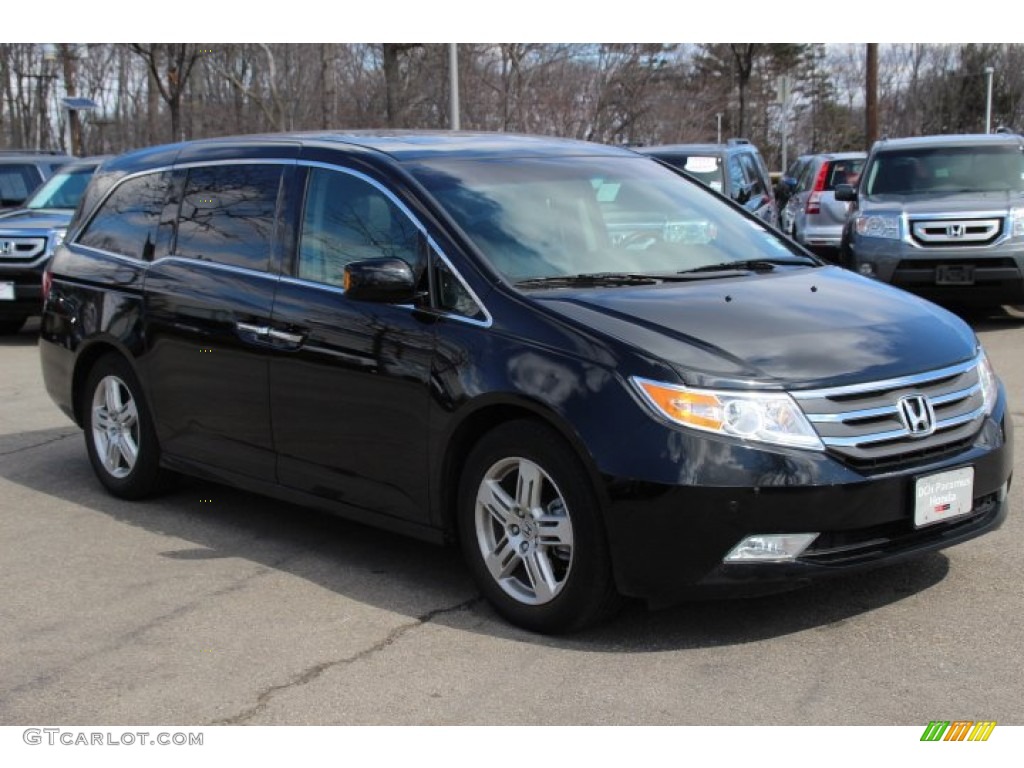 2011 Odyssey Touring - Crystal Black Pearl / Gray photo #3
