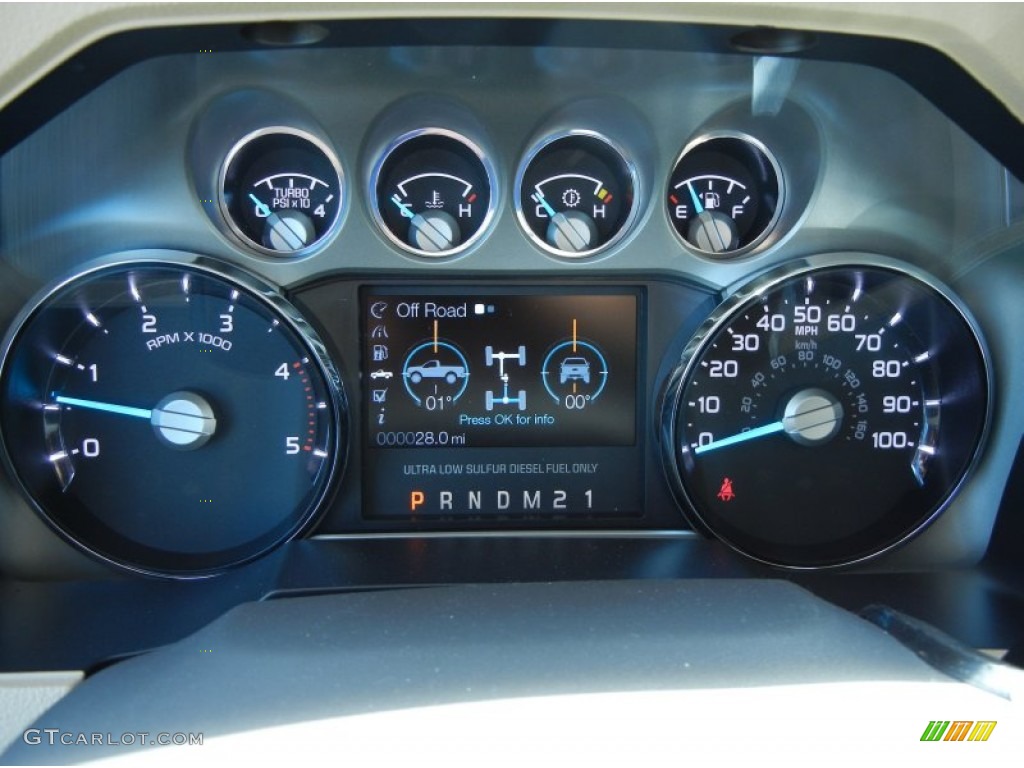 2013 Ford F450 Super Duty Lariat Crew Cab 4x4 Gauges Photo #78772759