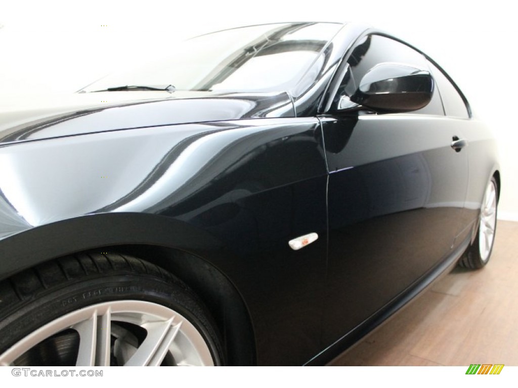 2010 3 Series 335i Coupe - Black Sapphire Metallic / Black photo #10
