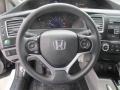 Gray 2013 Honda Civic LX Sedan Steering Wheel