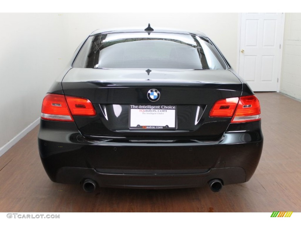 2010 3 Series 335i Coupe - Black Sapphire Metallic / Black photo #8